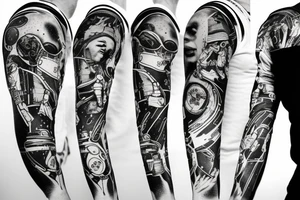 Cosmonaut basketball tattoo idea