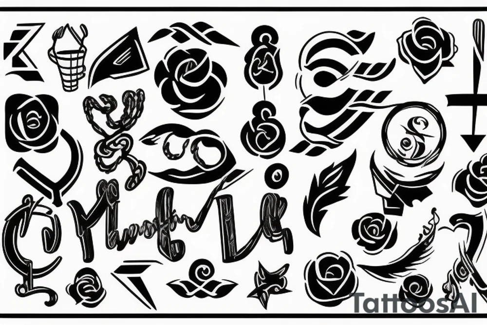 Meaningful signs symbol that denotes bold personality tattoo idea