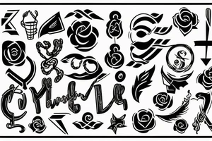 Meaningful signs symbol that denotes bold personality tattoo idea