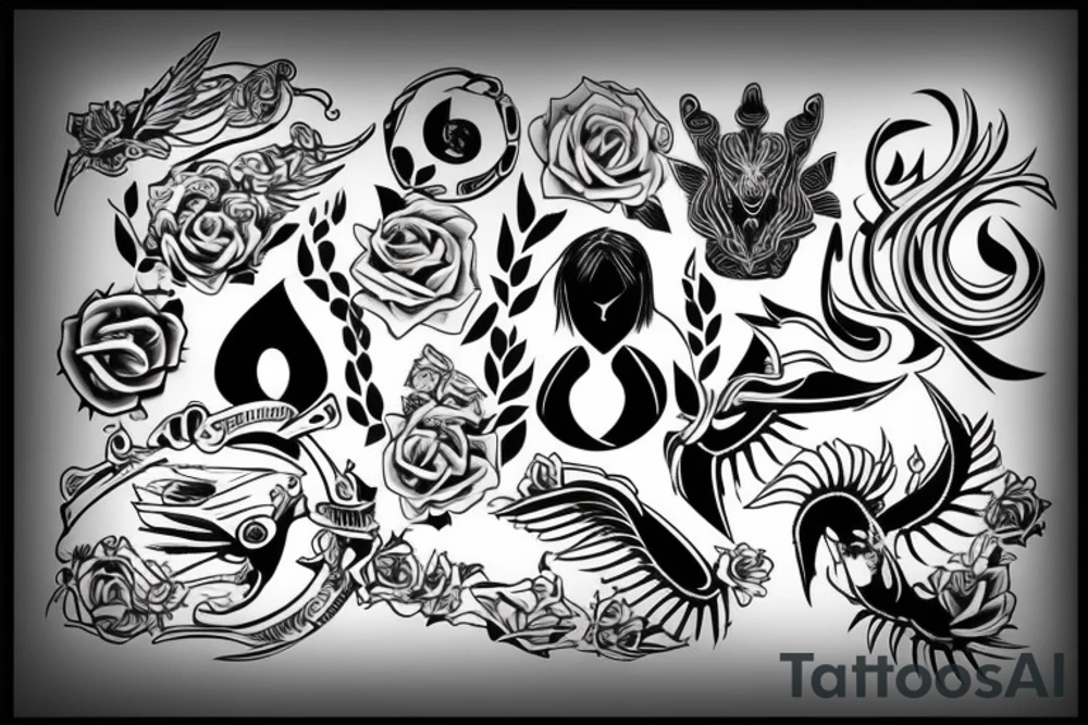 Bold personality symbol tattoo idea
