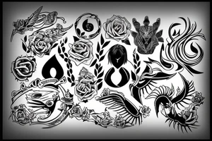 Bold personality symbol tattoo idea