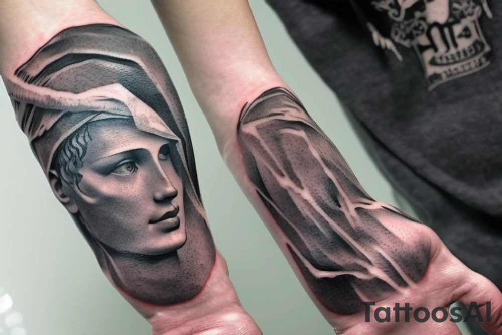 michelangelo adam & god hand tattoo. something like this https://www.google.com/search?q=creatie+handen%2C+line+art+hoodie&tbm=isch&ved=2ahUKEwi_5sznl9n9AhVopycCHa4gDtQQ2-cCegQIABAA&oq=creatie+handen%2C+line+art+hoodie&gs_lcp=CgNpbWcQA1DjAljsCWCOC2gAcAB4AIAB0AOIAf4IkgEJMS4yLjEuMC4xmAEAoAEBqgELZ3dzLXdpei1pbWfAAQE&sclient=img&ei=gDwPZL-mLOjOnsEPrsG4oA0&bih=748&biw=1512&rlz=1C5CHFA_enNL1017NL1017#imgrc=AHK6zxKKCRSgIM tattoo idea