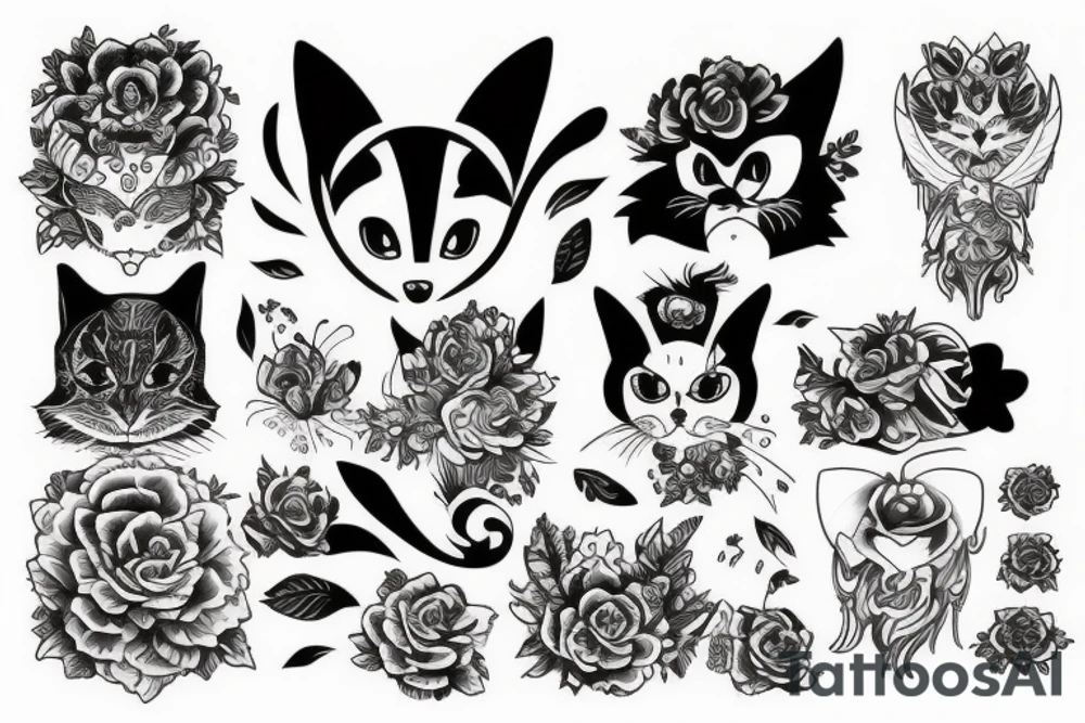 Кошка tattoo idea