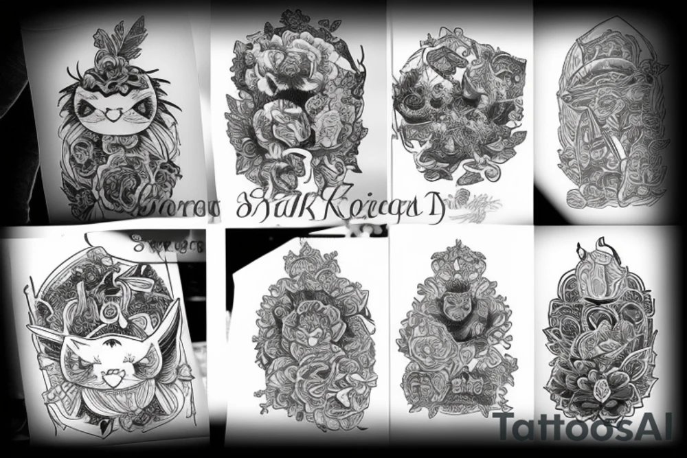 кошка tattoo idea