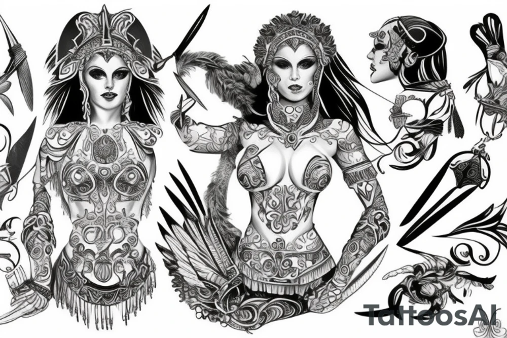 Gladiator and egle tattoo idea