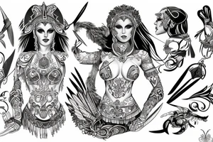 Gladiator and egle tattoo idea