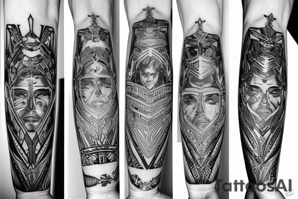 Gladiator and egle tattoo idea