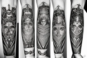 Gladiator and egle tattoo idea