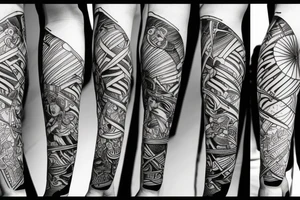 Samurai holding sword tattoo idea