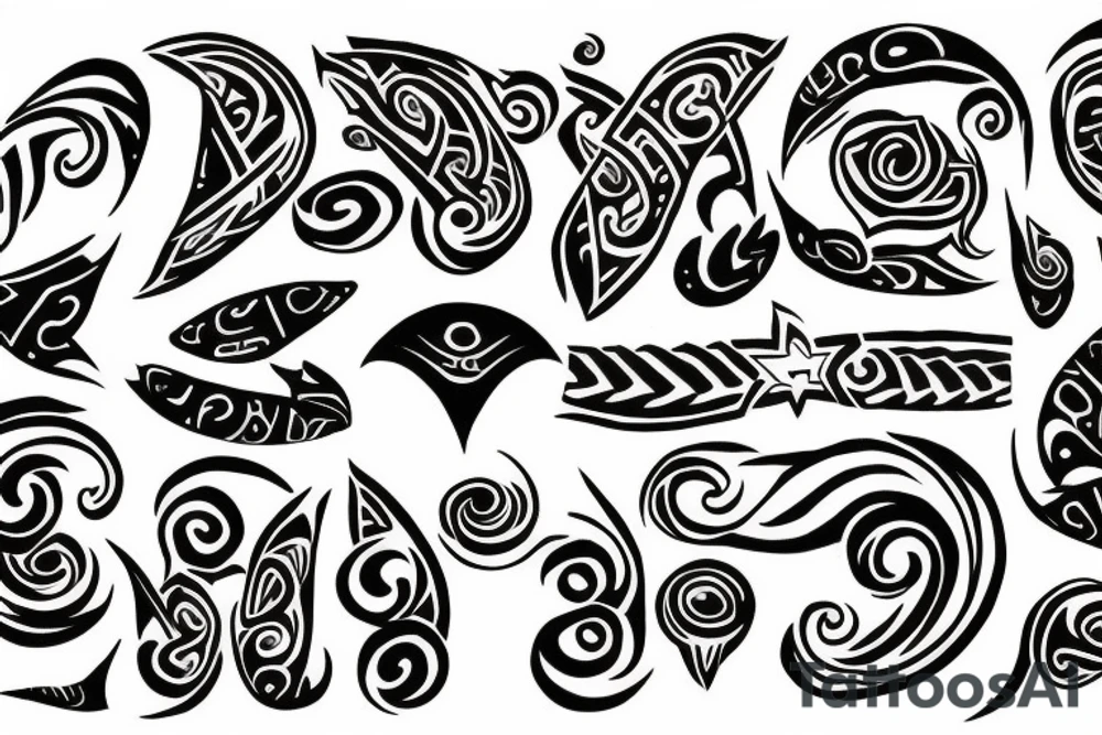 tribal flame infinity tattoo idea