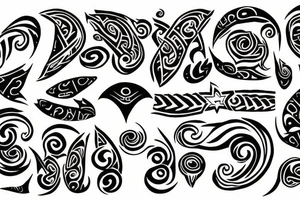 tribal flame infinity tattoo idea