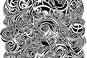 tribal flame infinity tattoo idea