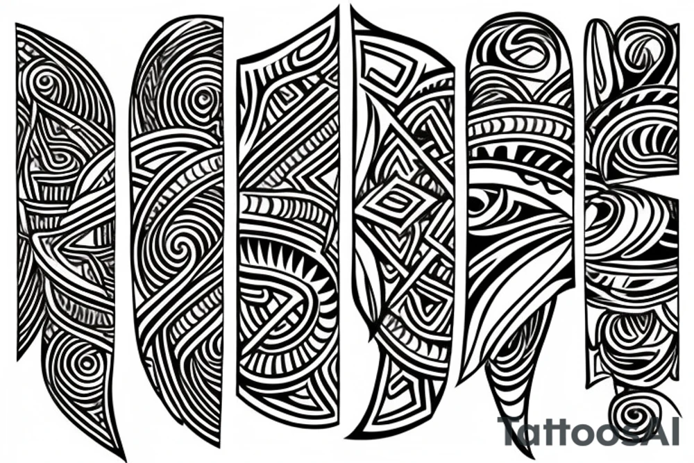 tribal flame infinity tattoo idea