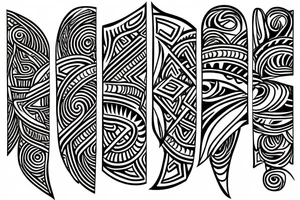 tribal flame infinity tattoo idea