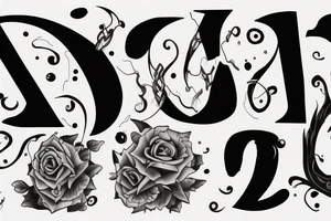 Unusual anger with letter P in it tattoo idea