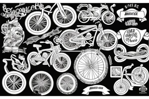 bicycle roadrace tattoo idea