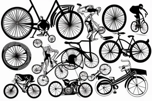 bicycle roadrace tattoo idea