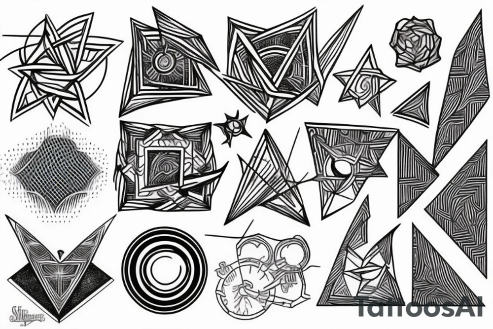 geometric tattoo tattoo idea