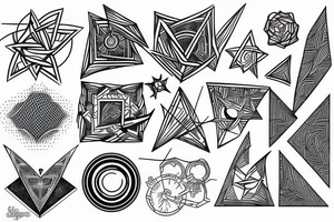 geometric tattoo tattoo idea