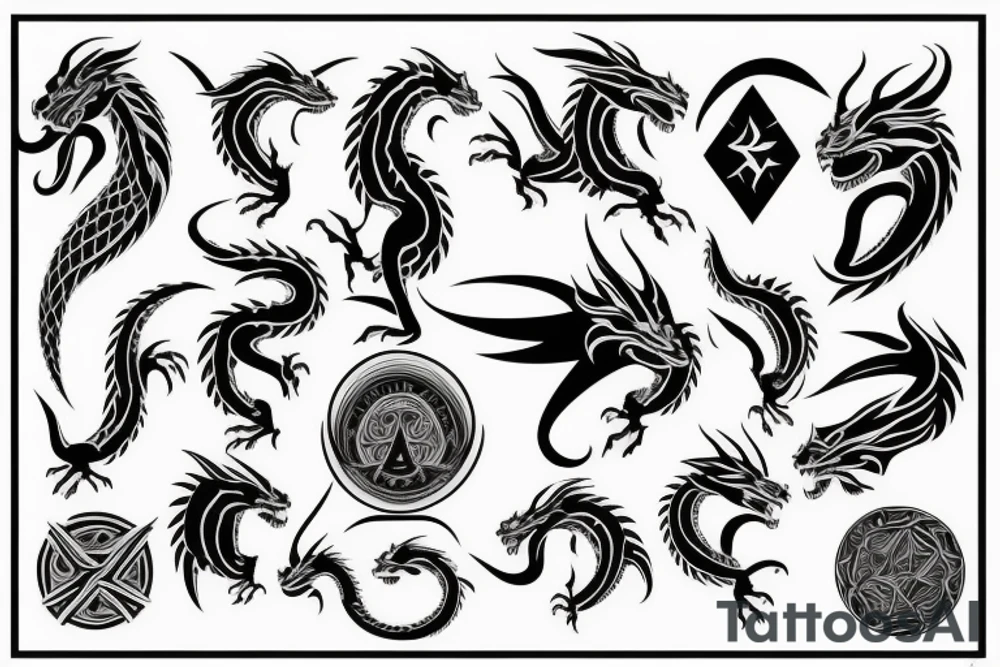 dragon tattoo idea