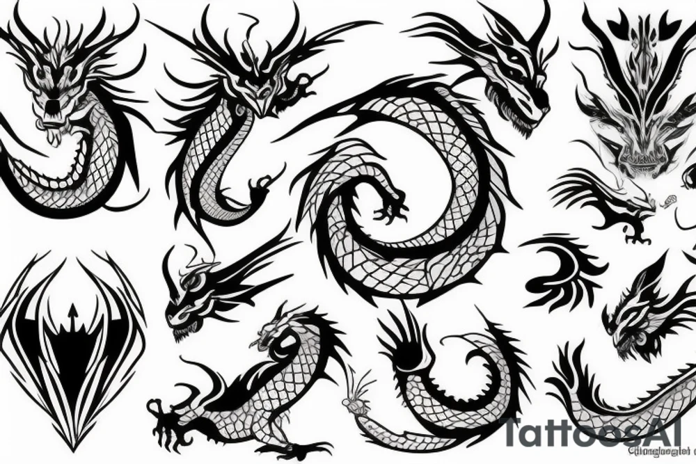 dragon tattoo idea