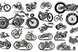racing bike tattoo idea
