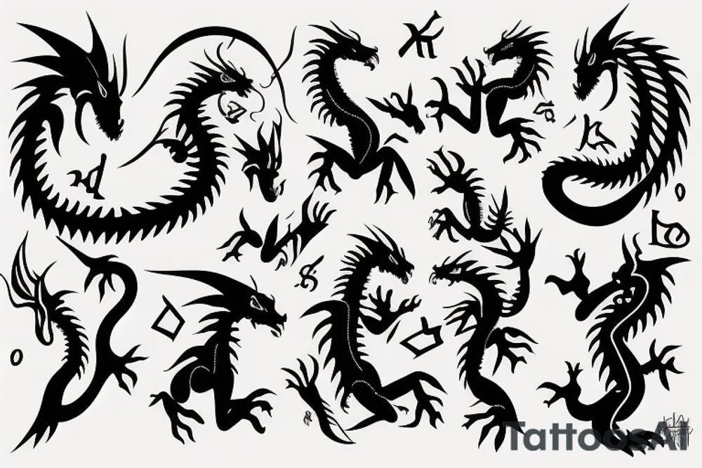 dragon tattoo idea