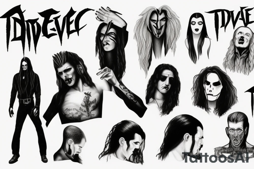 type o negative band tattoo idea