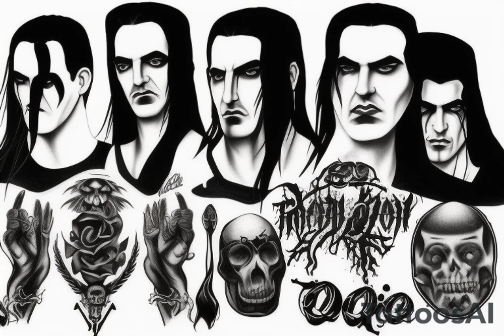 type o negative band tattoo idea