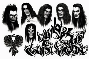 type o negative band tattoo idea
