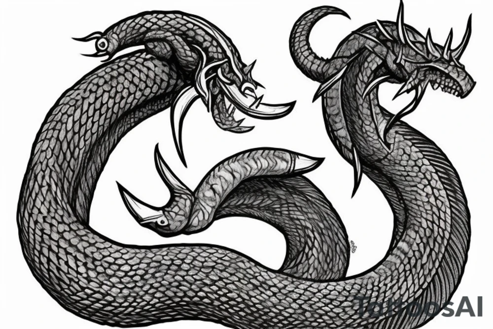 Lindworm tattoo idea