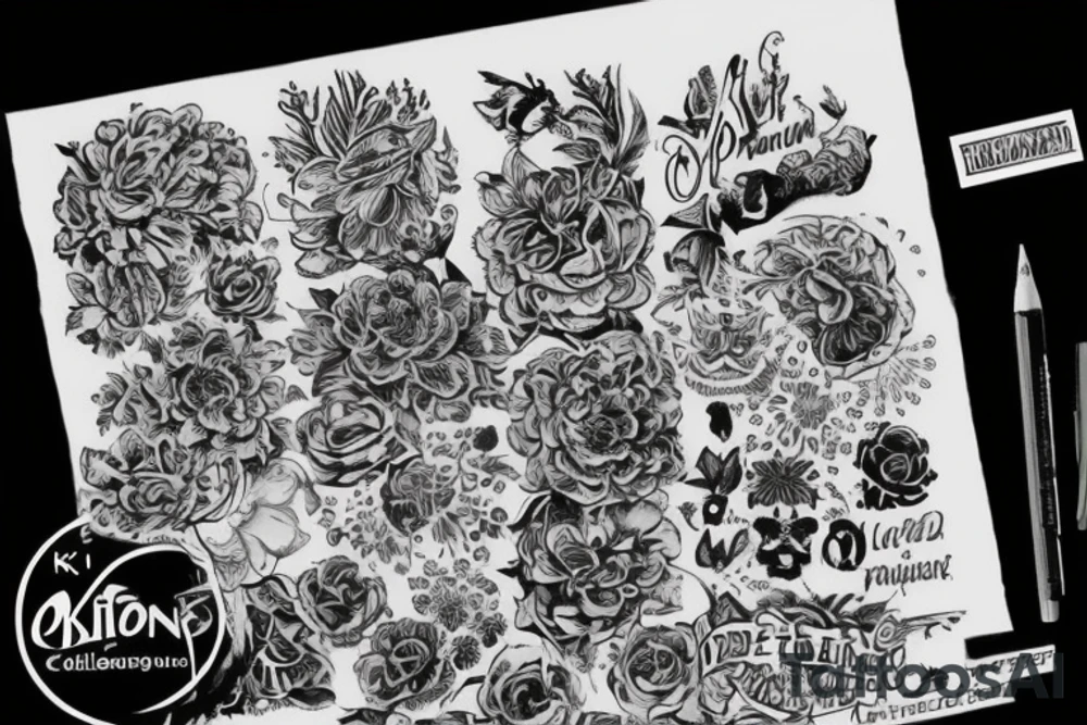Компас обшитый ручками от штурвала корабля, в тенях tattoo idea