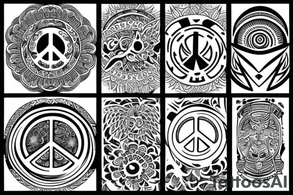 Peace balance mindful tattoo idea