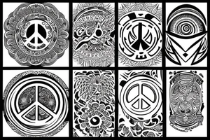 Peace balance mindful tattoo idea