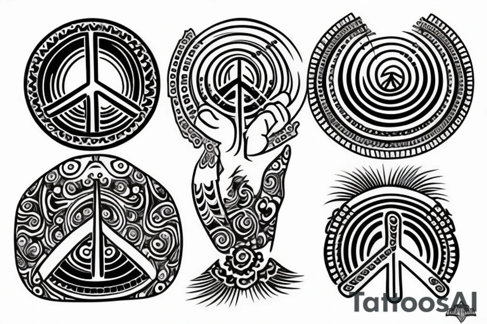 Peace balance mindful tattoo idea