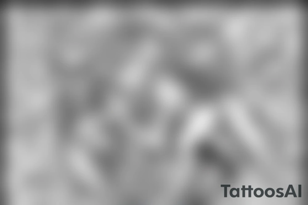 mermaid of Warsaw in little psychedelic style tattoo idea