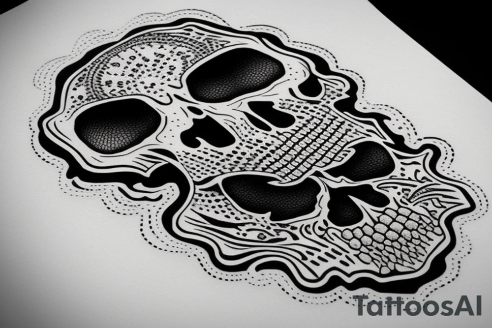 Skull tattoo idea