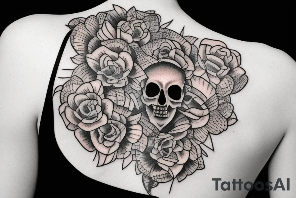 Skull tattoo idea