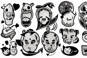 Small, funny,  cute for men tattoo idea
