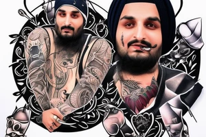 Sidhu moose wala tattoo idea
