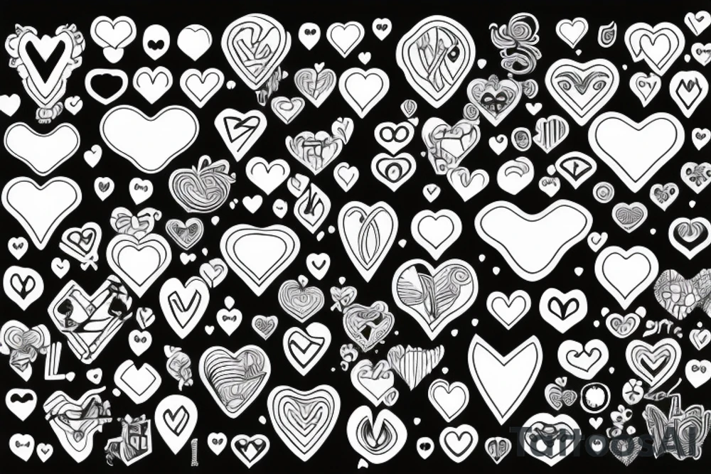 cyber heart tattoo idea