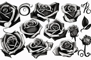 Rose with a horseshoe tattoo idea