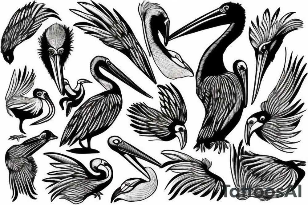 pelican tattoo idea