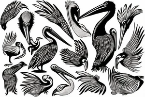 pelican tattoo idea