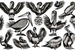 pelican tattoo idea