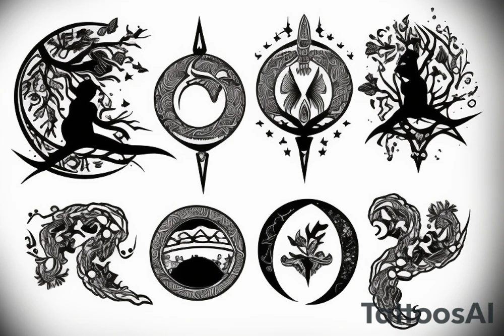moon tattoo idea