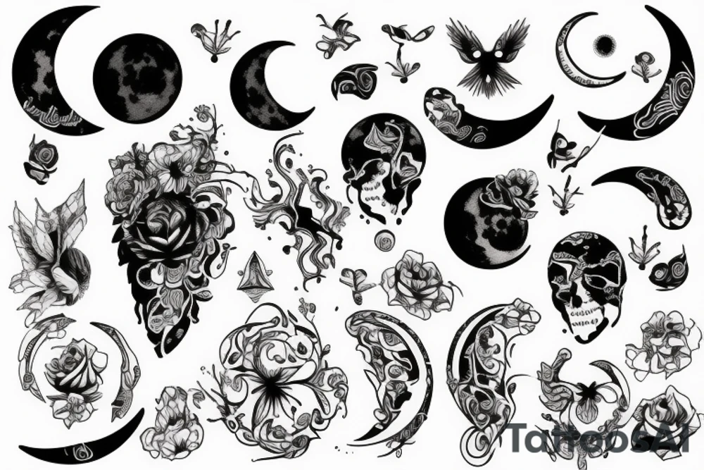 moon tattoo idea