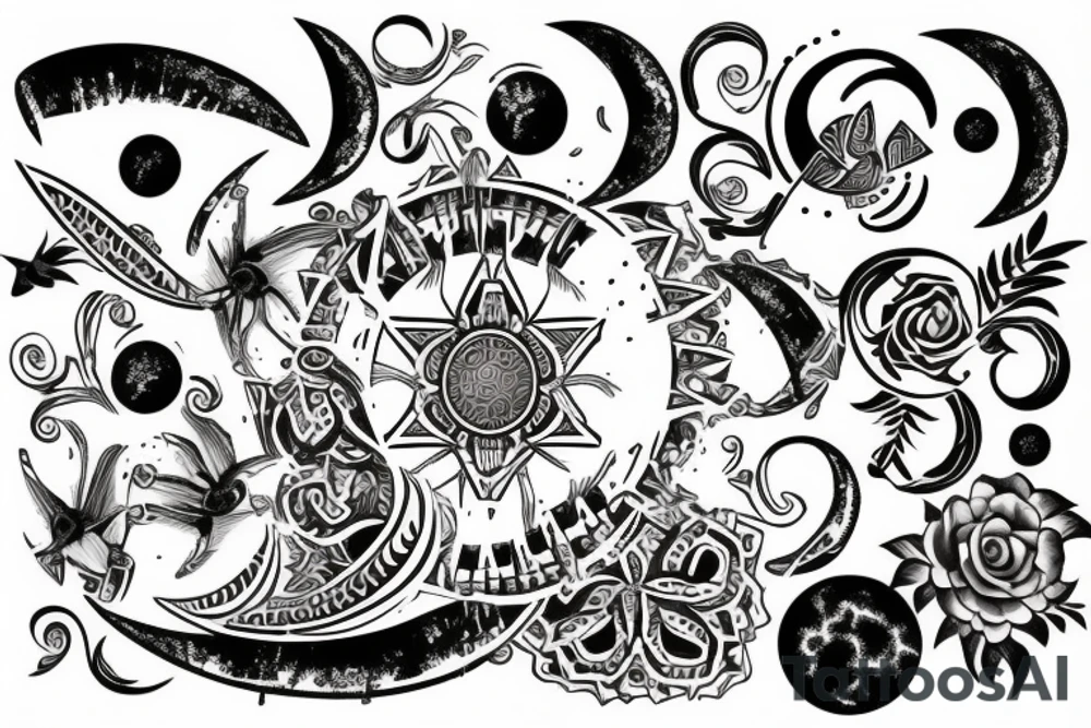 moon tattoo idea