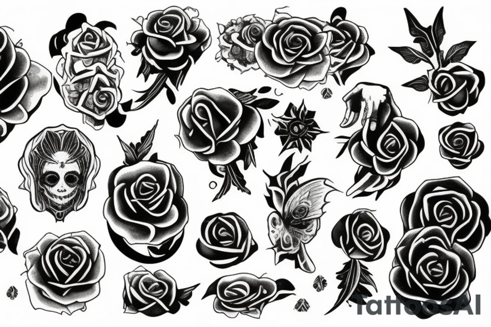 Mystical, don't rose tattoo idea