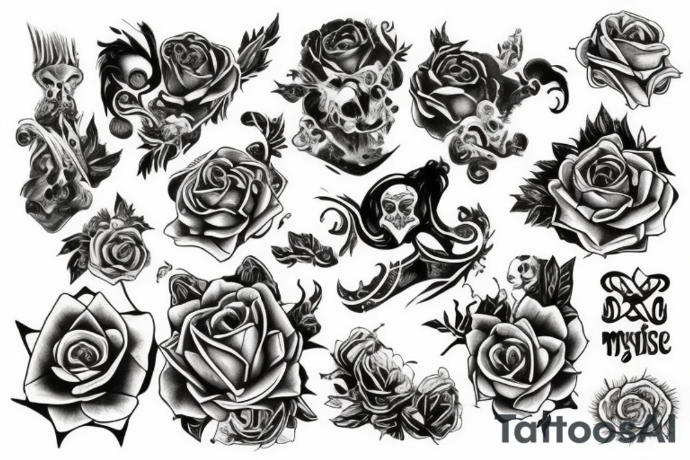 Mystical, don't rose tattoo idea